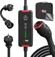 MCEVKELN Type 2 EV Charger- 10A/15A EV Charging Cable with Australian 15 a Pl...
