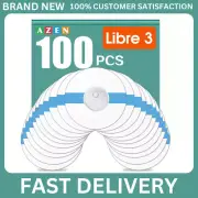100 Pack Freestyle Sensor Covers for Libre 3, Waterproof Adhesive Patches