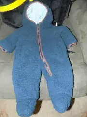 Ben Sherman Baby Unisex Blue Sherpa Pram 3/6 Months One Piece Winter Outerwear