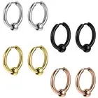 1 Pair Stainless Steel Hoop Earring Captive Bead Ring Daith Helix Conch Piercing