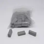 50 pc 1:16 Mini Miniature Real Bricks Blocks Model Build Arts Crafts Bricks GRAY