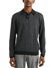 Rails Greenwich Textured Polo Sweater
