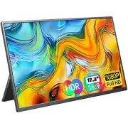 UPERFECT 17.3" Portable Monitor Full HD USB-C Gaming Monitor for Laptop PC PS4/5