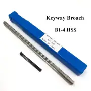CNC B1-4mm HSS Keyway Cutter Broach Push-Type Metric Size Metalworking Tool