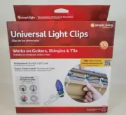Light Clips for Gutters Shingles Tile - 100 Clips New FREE SHIPPING