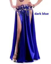 SexyBelly Dance Costume Saint Skirt 2 Side Slits Skirt Dress Double Split Skirt