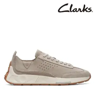 【Clarks】男鞋 Craft Speed. 運動百搭真皮幾何感休閒鞋 運動鞋(CLM76158C)