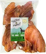Pig Ears for Dogs - Whole Large Ears (16 Pack) - Dehydrated Pig Ear Chews for Dogs - Skinless - Animal Ear Bones for Dogs - Dog Chews