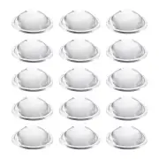 Diameter 36mm Flat Convex Lens, 15 Pcs Height 12.5mm Flashlight Optical Lens