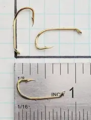 BULK Mustad Hooks 92641-GL-6-1000 Gold Baitholder Hook