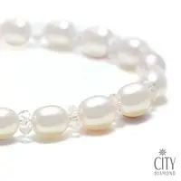 在飛比找momo購物網優惠-【City Diamond引雅】天然珍珠手環/手鍊(PB00