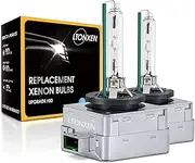 LTONXEN D3S HID Headlight Bulbs, 6000K Diamond White Xenon HID Headlight Bulbs, Direct Replacement for 12V Car Lights Bulb, 35W HID Bulb D3S with Perfect Performance - Pack of 2