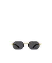 Cartier Geometric Frame Sunglasses 54 Black