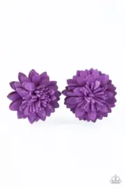 Paparazzi: Posh and Posy - Purple Hair Clips