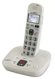 53714 DECT 6.0 Amplified Cordless Phone with Digital Answering System, White,