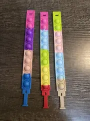 3pk Pop Fidget Bracelets