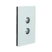 CLIPSAL SATURN 4062PBL-OM - 2 Gang Pushbutton LED Switch - Ocean Mist