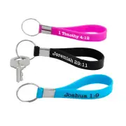 SCRIPTURE VERSE KEYCHAINS - Apparel Accessories - 12 Pieces
