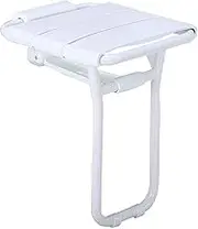 FFSPIIO Foldable Shower Stools, for Elderly Disabled Anti-Slip Legs Bath Bench Change Shoes Stool Wall Mounted Folding Shower Seat Shower Chair