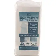 Gauze Swabs Non Sterile 4Ply x 100 Pack