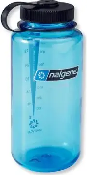 Nalgene Wide Mouth Water Bottle, Spring Green, Tritan Material, Loop Top