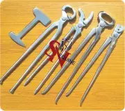 Farrier Horse Hoof Kit Nippers Nail Puller Clincher Buffer and Puller Trimming