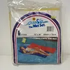 Vintage 1990 Intex Inflatable Vinyl Pool Lounge Mat Red