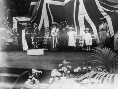 Boy Scout Old Photo - The presentation of colours to Boy Scouts at Arundel castl