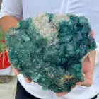 5.9lb NATURAL Green Cube FLUORITE Quartz Crystal Cluster Mineral Specimen