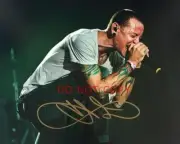 Chester Bennington of Linkin Park SIGNED reprint 11x14 Poster Autographed RP #1