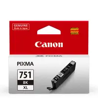 在飛比找Yahoo奇摩購物中心優惠-CANON CLI-751XL-BK 原廠相片黑高容量XL墨