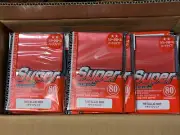 KMC Card Barrier Super Metallic Red Sleeves Case 30 packs of 80 2400 Sleeves