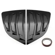 Car 2×Decorate Hood Vent Scoop Air Flow Intake Louver Bonnet Cover Carbon Fiber (for: Daihatsu)