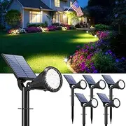 WELALO Solar Spot Lights Outdoor White 6 Pack