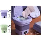1 Set 8l Laundry Machine 3 Levels Timing Stain Removal Fully Functional Clothes