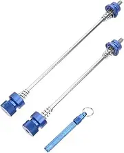 HANABASS 1Set Quick Release Bike Skewer Theft Metal Skewers with Springs for Road Mountain Folding Bikes Durable High Strength Replacement Parts for Safe Riding