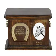 Danish Warmblood wooden urn for a horse Art-Dog