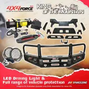 4X4FORCE Armor Bumper Bullbar LOOP Skid Plate Light Winch for Ford Ranger PX T7
