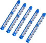 Airless Spray Filter, 100 Grid Blue Airless Paint Sprayer Accessories with Crossbar for Wagner Spray Guns Tech G-10 G-10XL RX-80 RX Pro, 5 Pack