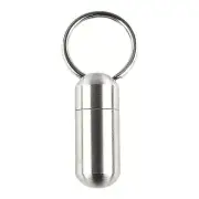 EDC Metal Emergency Waterproof Capsule Box Pill Case Keychain Pendant Bottle Box