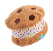 New Bark Box “ Funfetchi Sniffwich ” Dog Toy of Ice Cream Cookie Treat Large Sz