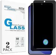 KATIN 2 Pack Privacy Screen Protector for Samsung Galaxy S25 Edge 5G Anti Spy Tempered Glass, Fingerprint ID Compatible, Anti-Scratch Case Friendly