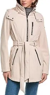 [NAUTICA] Women's Softshell Jacket Midweight Water and Wind Resistant Insulated Winter Coat