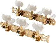 Musiclily Pro 3 on a Plate Lyra Style Classical Guitar Machine Heads Tuning Pegs Keys Tuners Set, Butterfly Button Gold