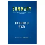 SUMMARY: THE ORACLE OF ORACLE: REVIEW AND ANALYSIS OF STONE’S BOOK