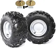 2PCS 18x9.5-8 18x9.50-8 Wheel Tire Rim with 4 Stud 23T Rear Axle Wheel Rim Hubs,18x9.5x8 Tire 8" Go Kart Wheels ATV Go Kart Quad Bike 4 Wheelers Taotao Buggy Lawn Mower Tractor