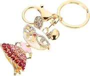 [TINEASUR] Cute Rabbit Keychain Metal Pendant Keyring for Boys and Girls Adults Shiny Bunny Rabbit Design