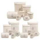 Laundry Bag Set Embroidery Print Washing Bag Bra Wash Bags for Washing Machines