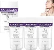 Neck Creams for Firming Roller, Collagen Firming Lifting Neck Cream, Anti-Aging Tightening Sagging Skin, Reduce Wrinkles Fine Lines and Double Chin, Face and Body Moisturizer (3pcs)