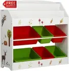 Keezi Kids Bookshelf, 3 Tiers Storage Book Shelf Bookshelves Corner Wall Toy Boo